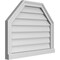 Ekena Millwork Octagonal Top Surface Mount PVC Gable Vent w/ 2"W x 2"P Brickmould Sill Frame, 28"W x 22"H GVPOT28X2203SN - alternate 5